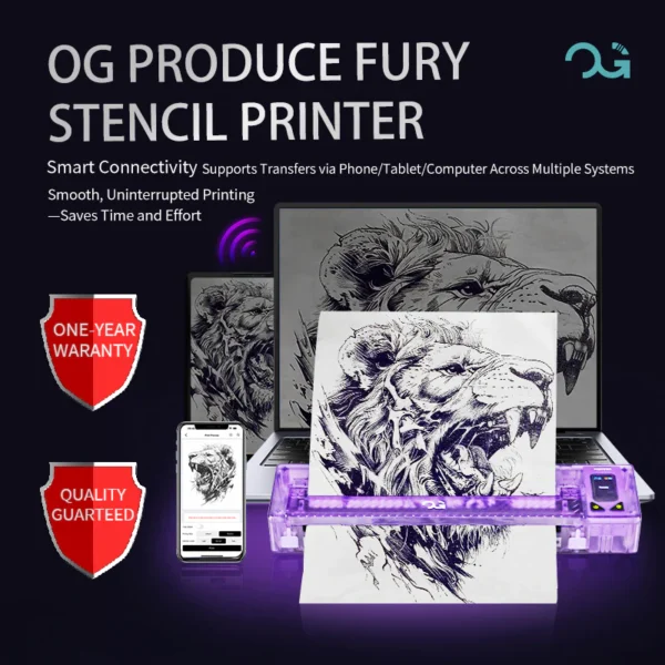 FURY Wireless Tattoo Stencil Printer - Image 2