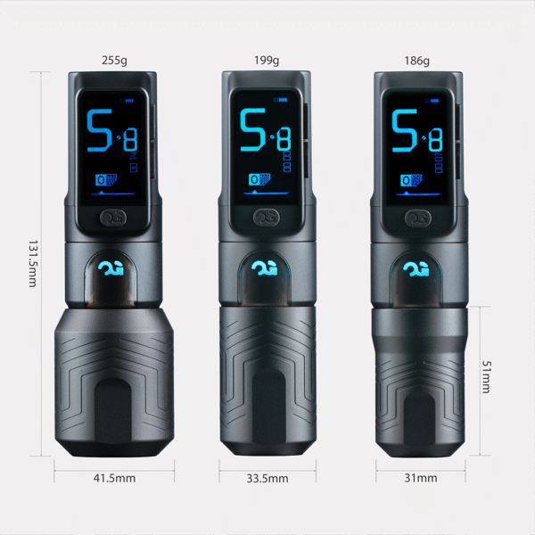 OG Wireless Tattoo Pen Technical Specifications-black